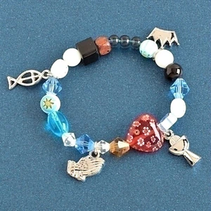 First Communion Apostles' Creed Charm Bracelet GREAT GIFT! - Picture 1 of 1