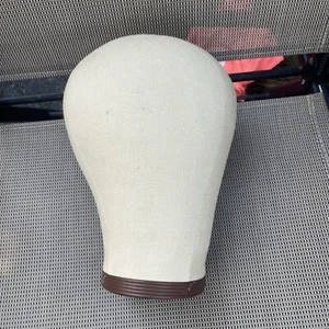 22 Canvas Cloth Mannequin Head Millinery Hat Making Wig Block Form Sewing - Picture 1 of 6