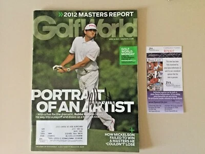 Bubba Watson signed PGA Tour Golf World Magazine JSA #R78827 April 2012 Masters - Image 1 of 3