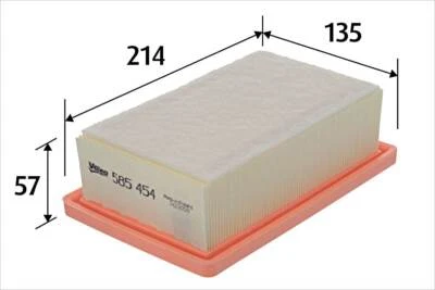 VALEO Air Filter For SMART RENAULT Forfour Fortwo Twingo III 165462683R - Image 1 of 3