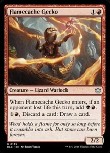 Flamecache Gecko (135) Bloomburrow BLB MTG Magic - Picture 1 of 1