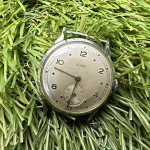 Raro orologio da gentiluomo Silvana cromato primi anni '40 - tenere il tempo WW2 - Foto 1 di 10