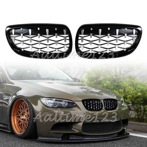Front Grill Latest Diamond Style Chrome For BMW E92 E93 328i 335i 2 Dr 2006-2010 - Picture 1 of 11