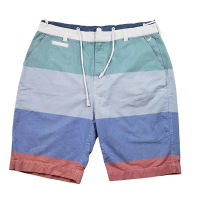 Staple Pigeon Salinas Shorts Mens 36 Stripe Drawstring - Image 1 of 4