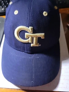 George Tech Yellow Jackets Dark Blue And Gold Ballcap New Era Concealer 6 3/4 - Picture 1 of 8