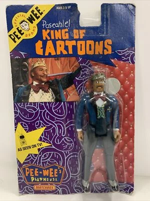 Figura de colección 1988 Pee Wee Herman Playhouse King of Cartoons NUEVO sellado Foto 1 de 3