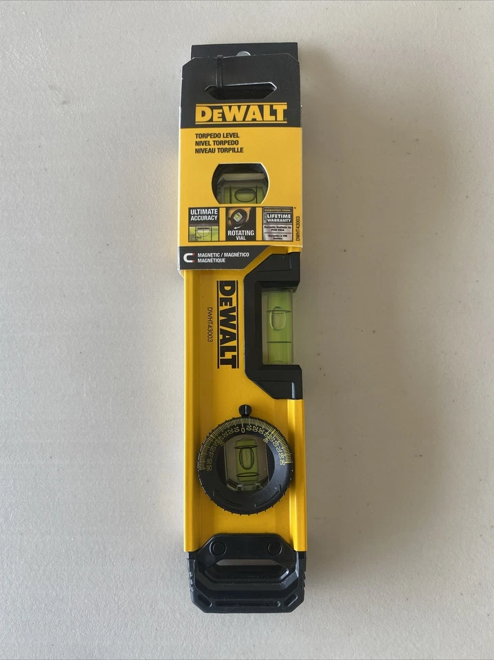 DEWALT DWHT43003 9" Magnetic Torpedo Level - Image 1 of 1