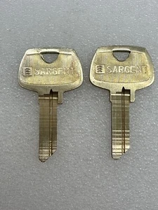 Vintage Sargent CC Original Key Blanks- Lot of 2 - Picture 1 of 6