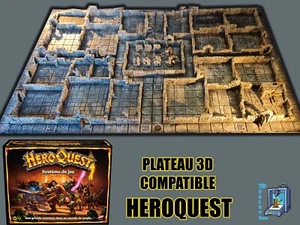 PLATEAU mur magnétique 3D PEINT HEROQUEST 3D PRINT PAINTED with magnet wall - Imagen 1 de 9
