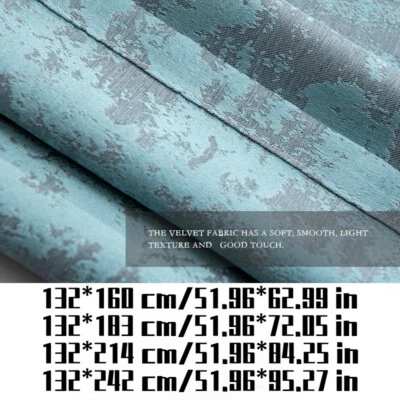 Modern Blackout Curtain Thermal Insulated Drape Panel for Bedroom Eyelet Ring - Image 1 of 4