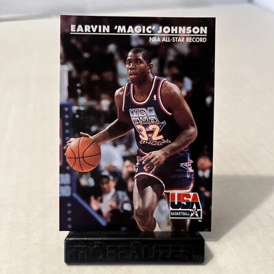 1992 SkyBox Team USA #34 Magic Johnson Los Angeles Lakers HOF - Image 1 of 2