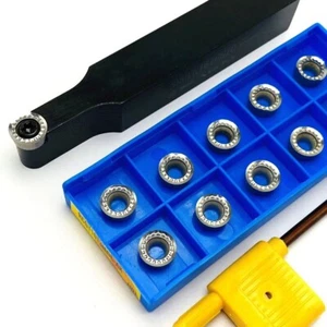 SRDPN1616H10 16mm 5/8" External Turning Tool Holder +10Pcs RCGT10T3MO-AK Inserts - Picture 1 of 5