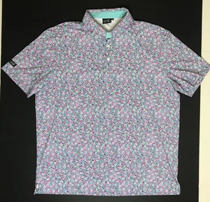 Sunday Swagger Euphoria Performance Herren Gr. XXL Golf Poloshirt Rosa Lila - Bild 1 von 6