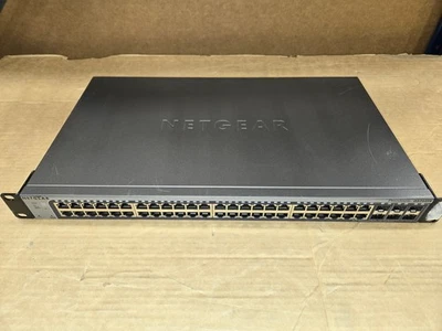 Netgear GS752TSB-V1H1 52 port smart switch GS752TSB net gear 10gb SFP - Image 1 of 3