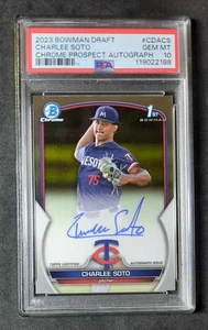 Charlee Soto 2023 1st Bowman Chrome Autograph Auto PSA 10 Minnesota Twins - Picture 1 of 2