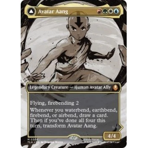 Presale Avatar Aang (borderless) M/NM Magic MTG Avatar: The Last Airbender - Image 1 of 1