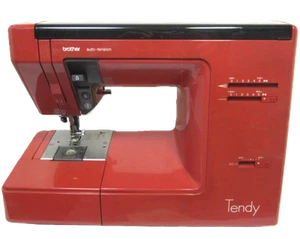 Brother Industrienähmaschine gebraucht Tendy Rot Retro Trödel für Teile aus Japan - Bild 1 von 4