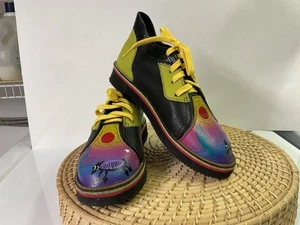 Soletech Hand Painted Leather Colorful Southwest / armadillo boot Womens 8 New - Picture 1 of 9