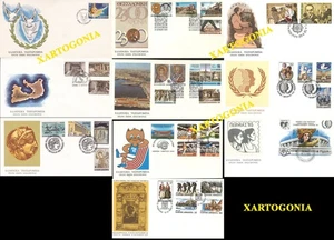 GREECE STAMPS, 1985 FULL YEAR SET, 10 FDCs, MNH - Picture 1 of 1