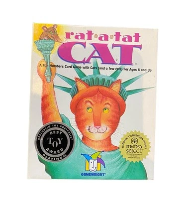 Rat-A-Tat Cat Card Game Strategy Memory Best Toy Award Gamewright COMPLETE - Image 1 of 4