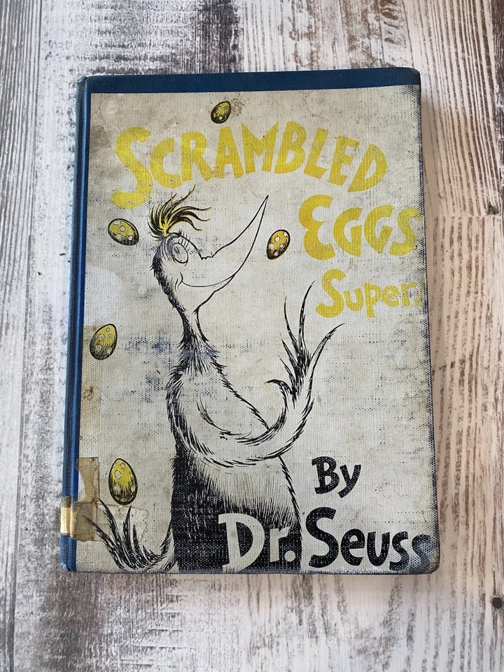 RARE Cover Scrambled Eggs Super! By Dr. Seuss ACCEPTABLE 1st EDITION 1953 BANNED Foto 1 de 4