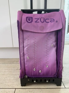 Zuca Ice Skating Purple Trolley Bag with Wheels and Frame Excellent Condition - Picture 1 of 6
