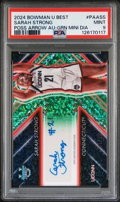 2024 Bowman U Possession Arrow Autographs Sarah Strong PSA 9 Auto Signed - image 1 of 2