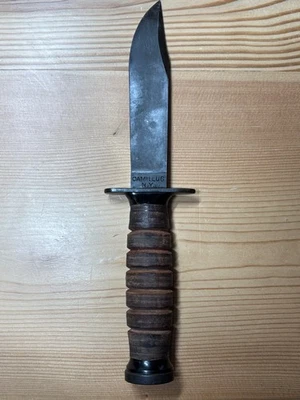 Cuchillo de supervivencia piloto Camillus N.Y. Pre-1957 MIL-k-8662 (AER) RARO/DE COLECCIÓN Foto 1 de 4