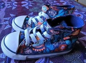 Converse All Star Mermaid Print High-Top Sneakers Infant/Toddler Size 8  - Picture 1 of 16