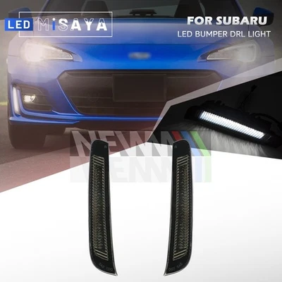 Lente ahumada LED blanco parachoques DRL luces de circulación diurna para Subaru BRZ 2017-2021 Foto 1 de 4