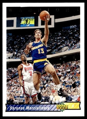 1992-93 Upper Deck Sarunas Marciulionis Golden State Warriors #249 - Image 1 of 2