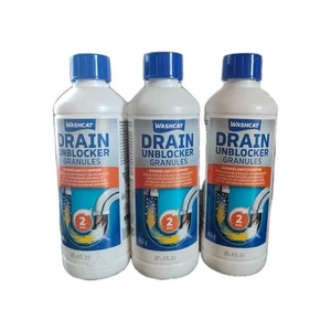 WASHCAT DRAIN UNBLOCKER GRANULES ABFLUSSREINIGER IN 2minute 450g X3st - Bild 1 von 2