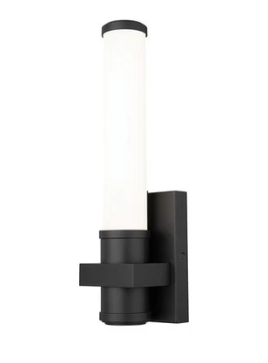Z-Lite 1019-1S-LED Idris 17" Tall Bathroom Sconce - Black - Image 1 of 4