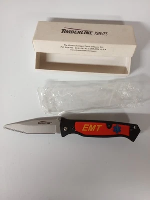 Timberline Knives Vallotton Design #10415 EMT Folding Knife NIB RARE! - Image 1 of 4