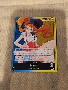 Nami OP11-041 Leader Common A Fist of Divine Speed ONE PIECE Karte Englisch - Bild 1 von 2