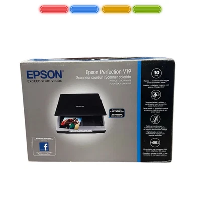 Epson Perfection V19 Flatbed Scanner. Open Box, New. - Image 1 of 2