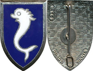 12. Rgt der Kürassiere, Emaille, 39 mm, guillochierter Rücken, 1 Pastille, Drago 169 (3333) - Bild 1 von 1