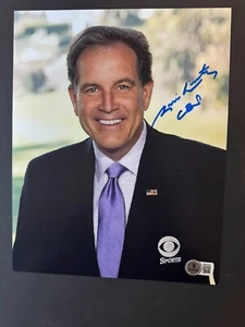 Jim Nantz Rare autographed signed CBS Masters NCAA 8x10 photo Beckett BAS coa - Picture 1 of 1