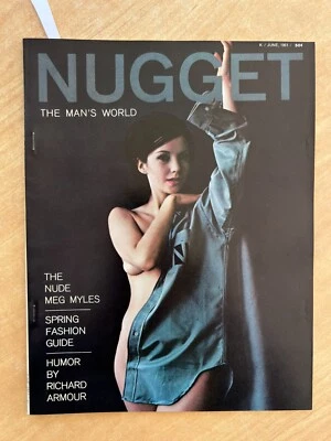 NUGGET Magazine June 1961 Vol. 6 #3 PINUP HIGH GRADE! FILE COPY Beautiful! - Image 1 of 4