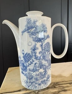 Rosenthal Bjorn Wiinblad Porcelain Líded Coffee Pot Mid Century Modern - Picture 1 of 3