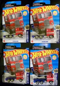 Hot Wheels OPTIMUS PRIME 104/250 HW Screen Time (Lot of 4) 2025 - Picture 1 of 3