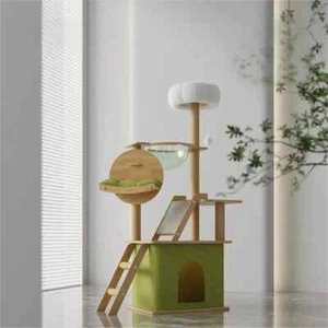 Cat Tree Tower Scratching Post Scratcher Condo House Bed Kitten Toys Furniture - Picture 1 of 8
