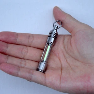 Tubo de vidrio nocturno luminoso 25 años 1 pieza 3x22,5 mm con carcasa de titanio - Imagen 1 de 29
