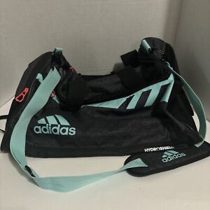 Teal/charcoal Pink Zippers Adidas duffle bag Hydroshield (Large)