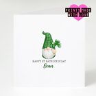 Happy St Patrick's Day Card , Personalised , Irish Ma1119 Gnome Gonk Green