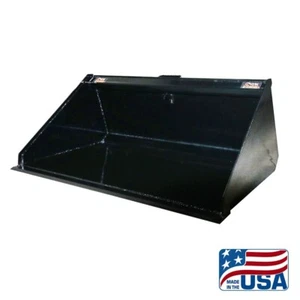 NEW 72 INCH SKID STEER BUCKET/ SNOWBUCKET/MULCH/LITTER/1 YARD/Bobcat/KUBOTA/ETC - Picture 1 of 6