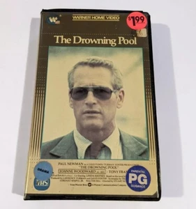 VHS The Drowning Pool (1975) Warner HomeVideo Clamshell RARE Vintage Paul Newman - Picture 1 of 3