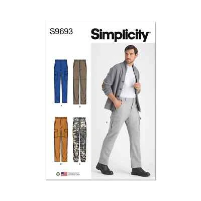 Simplicity Mens Cargo Pants Sewing Pattern S9693 - Image 1 of 4
