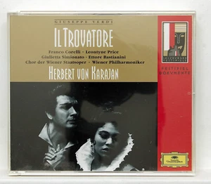 HERBERT VON KARAJAN, SIMIONATO ⸺ VERDI Il Trovatore ⸺ DGG 2xCDs full silver NM - Picture 1 of 2