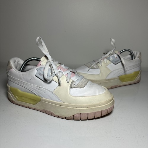 Scarpe Puma donna taglia 8 5 bianco pastello Cali Dream scamosciate spazzolate 383112 01